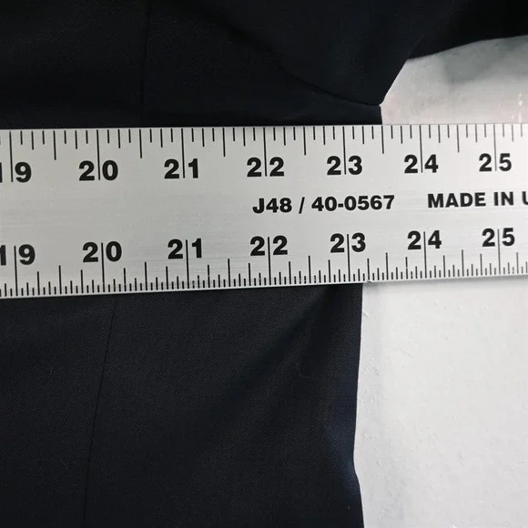Michael Kors‎ 44R Navy 100% Wool Silver Button Blazer Suit Jacket Sport Coat